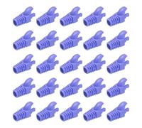 PATIKIL RJ45 Plug Connector Cover, 50Pcs Cat5 Cat5E Cat6 Cat7 Copertura per Cavo di Rete per Laptop Computer Desktop Router Smart TV Telecamere di Rete Stampanti, Viola