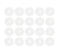 PATIKIL Rondella Piatta In Silicone M5 20 Pezzi 5mm DI 30mm DE 2mm Spessore Rondella Liscia Passacavi Guarnizione A O Anello Distanziale Per Rubinetto Tubo Acqua Porta Doccia Bianco