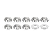 PATIKIL Rondelle a Testa Svasata M5, 10pz Diametro 14mm Altezza 3mm in Acciaio Inossidabile 304 Svasato Rondella Bullone Testa Svasata Rondelle Acciaio per Costruzione Industriale