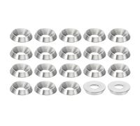 PATIKIL Rondelle a Testa Svasata M5, 20pz Diametro 14mm Altezza 3mm in Acciaio Inossidabile 304 Svasato Rondella Bullone Testa Svasata Rondelle Acciaio per Costruzione Industriale