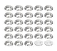 PATIKIL Rondelle a Testa Svasata M5, 30pz Diametro 14mm Altezza 3mm in Acciaio Inossidabile 304 Svasato Rondella Bullone Testa Svasata Rondelle Acciaio per Costruzione Industriale