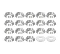 PATIKIL Rondelle a Testa Svasata M6, 20pz Diametro 16mm Altezza 3.5mm CNC in Acciaio Inossidabile 304 Svasato Rondella Bullone Testa Svasata Rondelle Acciaio per Costruzione Industriale