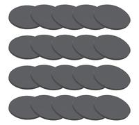 PATIKIL Rondelle Gomma Piena, 20 Pz 20mm ID x 1.5mm Spessore Guarnizione Rotonda Gomma Boccole Rondella Distanziatrice per Guarnizione Fai da Te, Nero