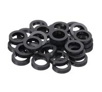 PATIKIL Rondelle in ABS Presa Elettrica M12, 30Pz 12.2mm ID, 18mm OD, 3mm L Senza Filettatura, Rondelle di Supporto Rotondo Spaziatori per Interruttori e Prese Hardware per Viti M12