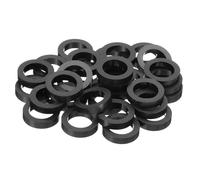 PATIKIL Rondelle in ABS Presa Elettrica M12, 30Pz 12,2mm ID, 18mm OD, 5mm L Senza Filettatura, Rondelle di Supporto Rotondo Spaziatori per Interruttori e Prese Hardware per Viti M12