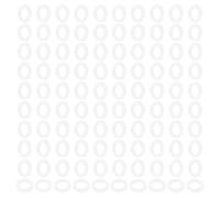 PATIKIL Rondelle Piatte in Nylon M5, 120 Pezzi 5mm ID 8mm OD 1mm Spessore Guarnizioni Piane di Plastica di Tenuta Rondelle Spaziatori di Ricambio per Bulloni per Tubi da, Bianco