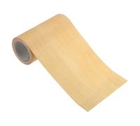 PATIKIL Rotolo Nastro per Riparazioni Effetto Legno 4" x15ft, Pellicola Adesiva Legno Finto Realistico Testurizzato per Pavimento, Porta, Tavolo, Armadi, Scrivania, Acero Giallo