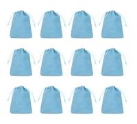 PATIKIL Sacchetti Regalo in Velluto, 12pz 5 x 6 Pollici Sacchetto di Velluto Coulisse Sacchetto Gioielli Confezione Regalo per Matrimonio Festa Compleanno Festival Azzurro