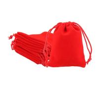 PATIKIL Sacchetti Regalo in Velluto, Pz21 Sacchetti Gioiello con Coulisse in Velluto da 2.8 x 3.6 Pollici per Matrimoni, Feste di Compleanno, Festival, Rosso