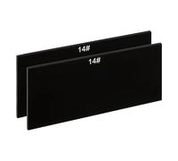 PATIKIL Saldatura Paralume 14 Vetro 4-1/4" x 2" 2pz Temprato Vetro Nero Oscuranti Piastre Filtro Copri Ricambio per Casco Saldatore