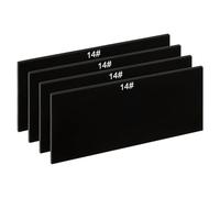 PATIKIL Saldatura Paralume 14 Vetro 4-1/4" x 2" 4pz Temprato Vetro Nero Oscuranti Piastre Filtro Copri Ricambio per Casco Saldatore