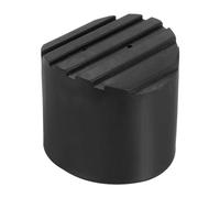 PATIKIL Scaletta Antiscivolo Piedi 2,4"/60mm 1pz Gomma Rotondo Piedino Protettivo Tappetino Cuscino Ricambio per Telescopico Pieghevole Estensibile Protezione Nero