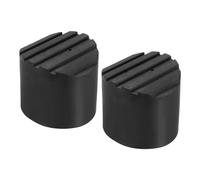 PATIKIL Scaletta Antiscivolo Piedi 2,5"/64mm 2pz Gomma Rotondo Piedino Protettivo Tappetino Cuscino Ricambio per Telescopico Pieghevole Estensibile Protezione Nero