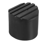 PATIKIL Scaletta Antiscivolo Piedi 2,8"/72mm 1pz Gomma Rotondo Piedino Protettivo Tappetino Cuscino Ricambio per Telescopico Pieghevole Estensibile Protezione Nero