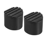PATIKIL Scaletta Antiscivolo Piedi 3,2"/80mm 2pz Gomma Rotondo Piedino Protettivo Tappetino Cuscino Ricambio per Telescopico Pieghevole Estensibile Protezione Nero