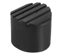 PATIKIL Scaletta Antiscivolo Piedi 3,4"/85mm 1pz Gomma Rotondo Piedino Protettivo Tappetino Cuscino Ricambio per Telescopico Pieghevole Estensibile Protezione Nero