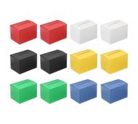 PATIKIL Scatola delle Suggestioni in Cartone, 12 Pezzi 16,5 x 11,4 x 11,4 cm Urna con Pannello Intestazione Rimovibile per Suggerimenti, Raccolta, Mancia, Donazioni, Votazioni, 6 Colori