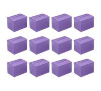 PATIKIL Scatola delle Suggestioni in Cartone, 12 Pezzi 16,5 x 11,4 x 11,4 cm Urna con Pannello Intestazione Rimovibile per Suggestioni, Raccolta, Mancia, Donazioni, Votazioni, Viola