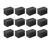 PATIKIL Scatola delle Suggestioni in Cartone, 12 Pezzi 16,5 x 11,4 x 11,4 cm Urna con Pannello Intestazione Rimovibile per Suggerimenti, Raccolta, Mancia, Donazioni, Votazioni, Nero