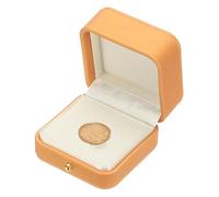 PATIKIL Scatola Per Monete,Scatola Per Presentazione Monete Scatola Per Monete Custodia Per Monete Con Portamonete Adatto A Monete Da 25mm Per Collezionisti Di Dollari D'argento,Arancione