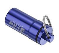 PATIKIL Scatola Portaoggetti Portatile per Freccette, Supporto per Custodia in Alluminio Con Punte Morbide per Freccette Con Portachiavi per Protezioni per Freccette, O-Rings, Blu