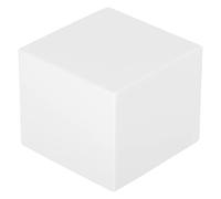 PATIKIL Scenografia Sfondo Fotografico Quadrato Cubo Geometrico Schiuma Dura Foto Scenografia per Strumenti Trucco Servizio Fotografico Profumo Decorazione Bianco