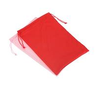 PATIKIL Sci Maschera Borsa, 2 Pezzi Borsa per Occhiali 18cm x 27cm Custodia Maschera Morbida Coulisse per Occhiali Sole Vista Obiettivi Fotocamera, Rosa/Rosso