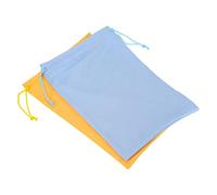 PATIKIL Sci Maschera Borsa, 2 Pezzi Borsa per Occhiali 18cm x 27cm Custodia Maschera Morbida Coulisse per Occhiali Sole Vista Obiettivi Fotocamera, Pallido Blu/Giallo