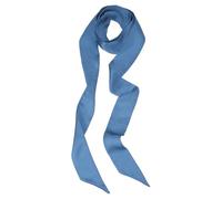 PATIKIL Sciarpa a Nastro Elegante, Sciarpa Sottile Tinta Unita, Fazzoletto da Collo Lungo Pura Seta, Cintura, Fascia Capelli, Fascia Capelli, Cravatta a Nastro per Donna, Blu Nebbia