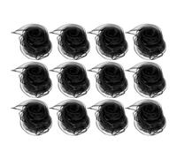 PATIKIL Sciarpe da Ballo, 12pz Sciarpe Quadrate da Giocoleria 60cm x 60cm per Giochi Ballo Musica Magia Attività Performance Abbigliamento, Nero