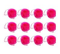 PATIKIL Sciarpe da Ballo, 12pz Sciarpe Quadrate da Giocoleria 60cm x 60cm per Giochi Ballo Musica Magia Attività Performance Abbigliamento, Rosso Fluorescente