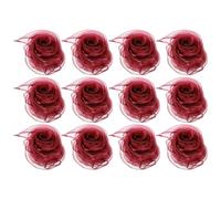PATIKIL Sciarpe da Ballo, 12pz Sciarpe Quadrate da Giocoleria 60cm x 60cm per Giochi Ballo Musica Magia Attività Performance Abbigliamento, Bordeaux