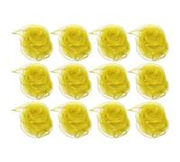 PATIKIL Sciarpe da Ballo, 12pz Sciarpe Quadrate da Giocoleria 60cm x 60cm per Giochi Ballo Musica Magia Attività Performance Abbigliamento, Giallo