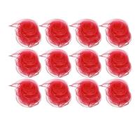 PATIKIL Sciarpe da Ballo, 12pz Sciarpe Quadrate da Giocoleria 60cm x 60cm per Giochi Ballo Musica Magia Attività Performance Abbigliamento, Anguria Rossa