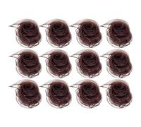 PATIKIL Sciarpe da Ballo, 12pz Sciarpe Quadrate da Giocoleria 60cm x 60cm per Giochi Ballo Musica Magia Attività Performance Abbigliamento, Marrone