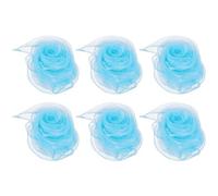 PATIKIL Sciarpe da Ballo, 6pz Sciarpe Quadrate da Giocoleria 60cm x 60cm per Giochi Ballo Musica Magia Attività Performance Abbigliamento, Azzurro Cielo