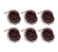 PATIKIL Sciarpe da Ballo, 6pz Sciarpe Quadrate da Giocoleria 60cm x 60cm per Giochi Ballo Musica Magia Attività Performance Abbigliamento, Marrone