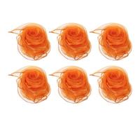 PATIKIL Sciarpe da Ballo, 6pz Sciarpe Quadrate da Giocoleria 60cm x 60cm per Giochi Ballo Musica Magia Attività Performance Abbigliamento, Arancia