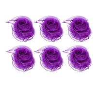 PATIKIL Sciarpe da Ballo, 6pz Sciarpe Quadrate da Giocoleria 60cm x 60cm per Giochi Ballo Musica Magia Attività Performance Abbigliamento, Viola