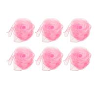 PATIKIL Sciarpe da Ballo, 6pz Sciarpe Quadrate da Giocoleria 60cm x 60cm per Giochi Ballo Musica Magia Attività Performance Abbigliamento, Rosa