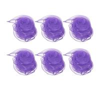 PATIKIL Sciarpe da Ballo, 6pz Sciarpe Quadrate da Giocoleria 60cm x 60cm per Giochi Ballo Musica Magia Attività Performance Abbigliamento, Viola Chiaro