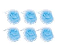PATIKIL Sciarpe da Ballo, 6pz Sciarpe Quadrate da Giocoleria 60cm x 60cm per Giochi Ballo Musica Magia Attività Performance Abbigliamento, Azzurro