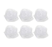 PATIKIL Sciarpe da Ballo, 6pz Sciarpe Quadrate da Giocoleria 60cm x 60cm per Giochi Ballo Musica Magia Attività Performance Abbigliamento, Bianco