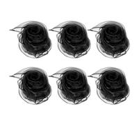 PATIKIL Sciarpe da Ballo, 6pz Sciarpe Quadrate da Giocoleria 60cm x 60cm per Giochi Ballo Musica Magia Attività Performance Abbigliamento, Nero