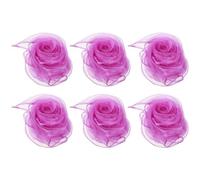 PATIKIL Sciarpe da Ballo, 6pz Sciarpe Quadrate da Giocoleria 60cm x 60cm per Giochi Ballo Musica Magia Attività Performance Abbigliamento, Rosa Viola