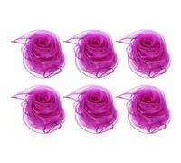 PATIKIL Sciarpe da Ballo, 6pz Sciarpe Quadrate da Giocoleria 60cm x 60cm per Giochi Ballo Musica Magia Attività Performance Abbigliamento, Rosso Prugna