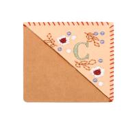 PATIKIL Segnalibro Angolare Ricamato Personalizzato, Carino Fiore Feltro Cucito Triangolo Manuale Libro Pagina Segno per Donne Uomini Amante Insegnante, Rosa, Lettera C