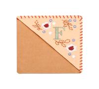 PATIKIL Segnalibro Angolare Ricamato Personalizzato, Carino Fiore Feltro Cucito Triangolo Manuale Libro Pagina Segno per Donne Uomini Amante Insegnante, Rosa, Lettera F