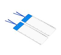 PATIKIL Segnalibro Lente Ingrandimento con Righello, 2pz 3X Ingrandimento Foglio Pagina Lente Ingrandimento Lente per Basso Visione Persone Lettura Libro Rivista Giornale, Blu