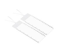 PATIKIL Segnalibro Lente Ingrandimento con Righello, 2pz 3X Ingrandimento Foglio Pagina Lente Ingrandimento Lente per Basso Visione Persone Lettura Libro Rivista Giornale, Bianco